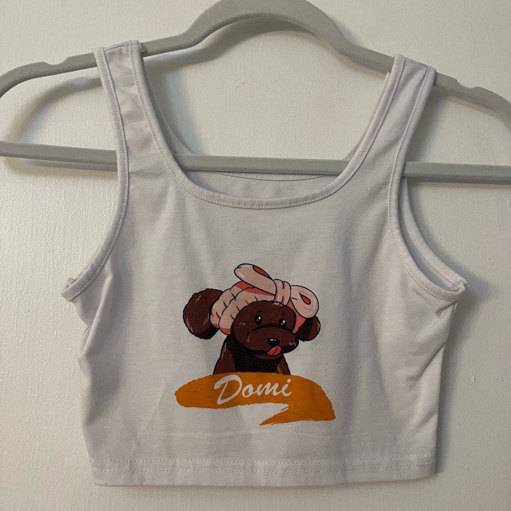 Shein cropped graphic tee